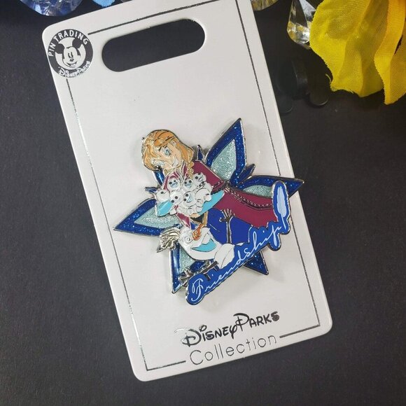 Disney Anna Olaf Trading Pin Friendship Frozen Princess Lapel Pin Brooch Jewelry - Picture 3 of 8